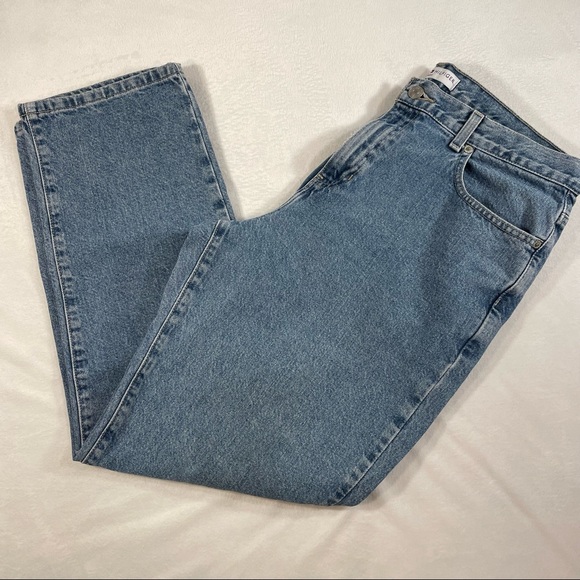 Tommy Hilfiger 2003 High Rise Straight Relaxed Leg Light Wash Mom Jeans Size 14 - Picture 6 of 16